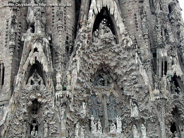 Barcelona - Sagrada Familia Sagrada Familia is the unfinished masterpiece of the architect Antioni Gaudí. He started building in 1883 and at this moment people are still busy finishing this enormous cathedral. Stefan Cruysberghs